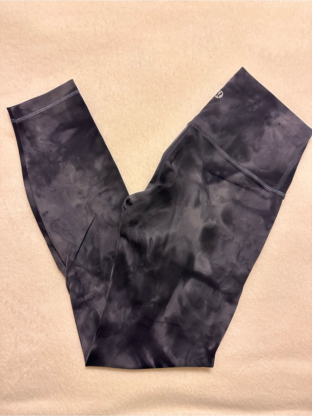lululemon athletica Black Tie-Dye Leggings